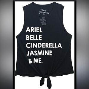 Disney Princess Black Tank Top